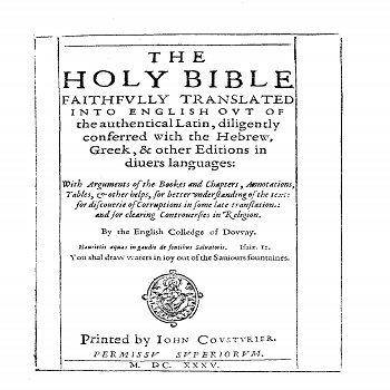 Douay Rheims Old Testament 1625 PDF