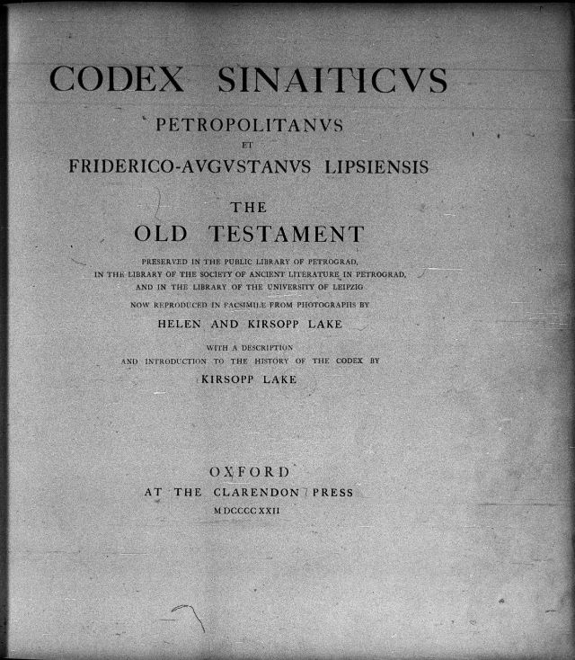 Codex Sinaiticus