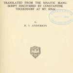 New Testament Translated from Sinaitic Manuscripts