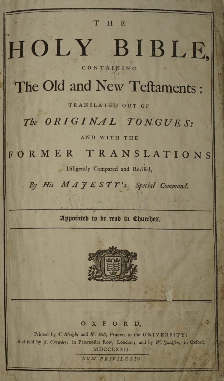 King James Bible 1772 PDF