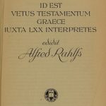 Septuagint (LXX) Rahlfs 1935