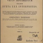Tishendorf LXX (Septuagint) Vol2 1869