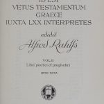 LXX Rahlfs 1935 Septuagint Part 2